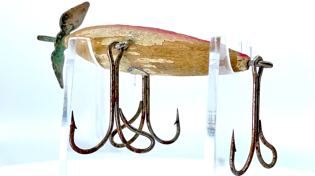 Antique Heddon Experimental 3-Hook Minnow Fishing Lure